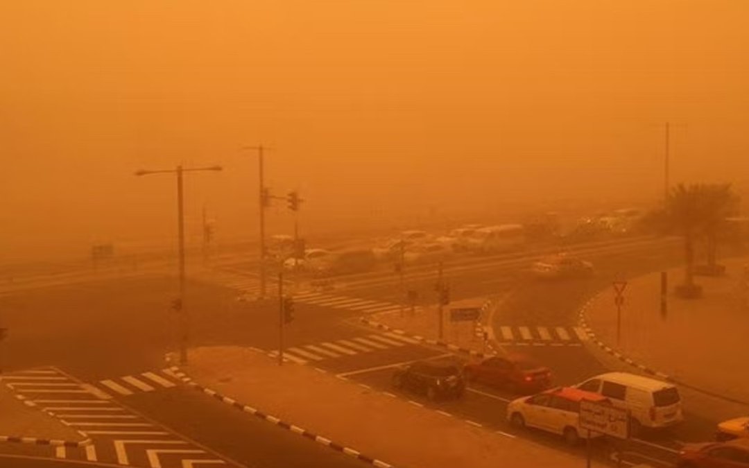 UAE Weather: Orange Alert Issued For Dust Storms; Light Showers Continue In The East