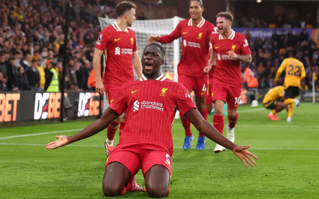 Liverpool Climbs To Top After 2-1 Victory Against Wolves