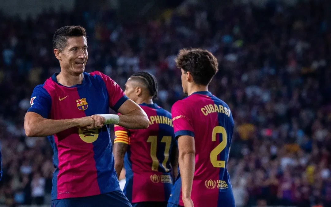 Lewandowski Secures Barcelona’s Seventh Consecutive Win