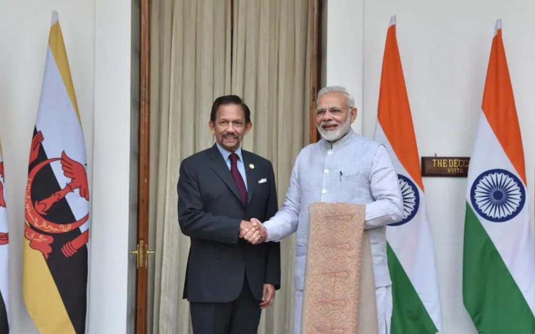 Indian PM Modi Arrives In Brunei On Historic Two-Day Visit