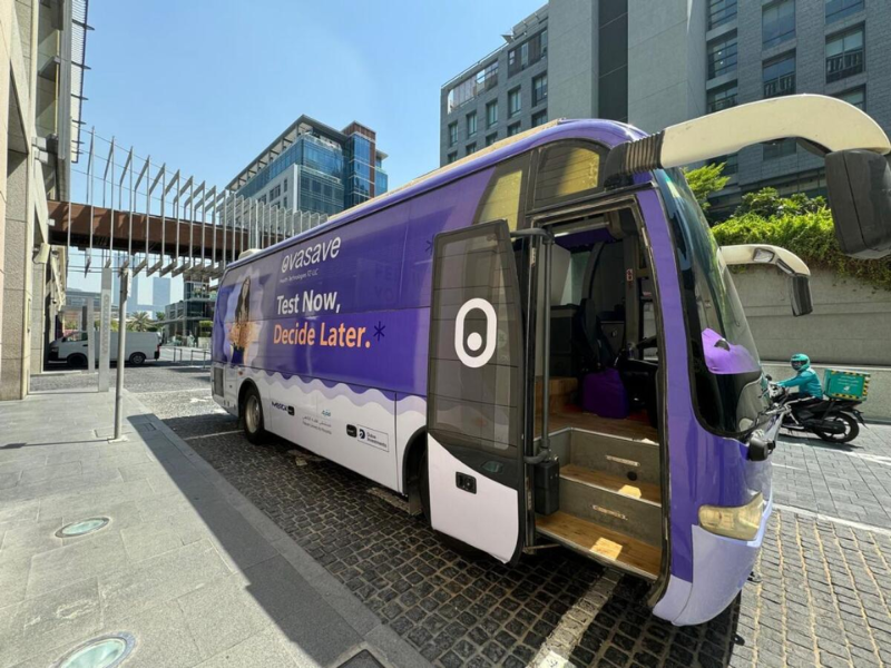 Have You Seen A Purple Bus On UAE Roads? It Offers A Free Fertility Test