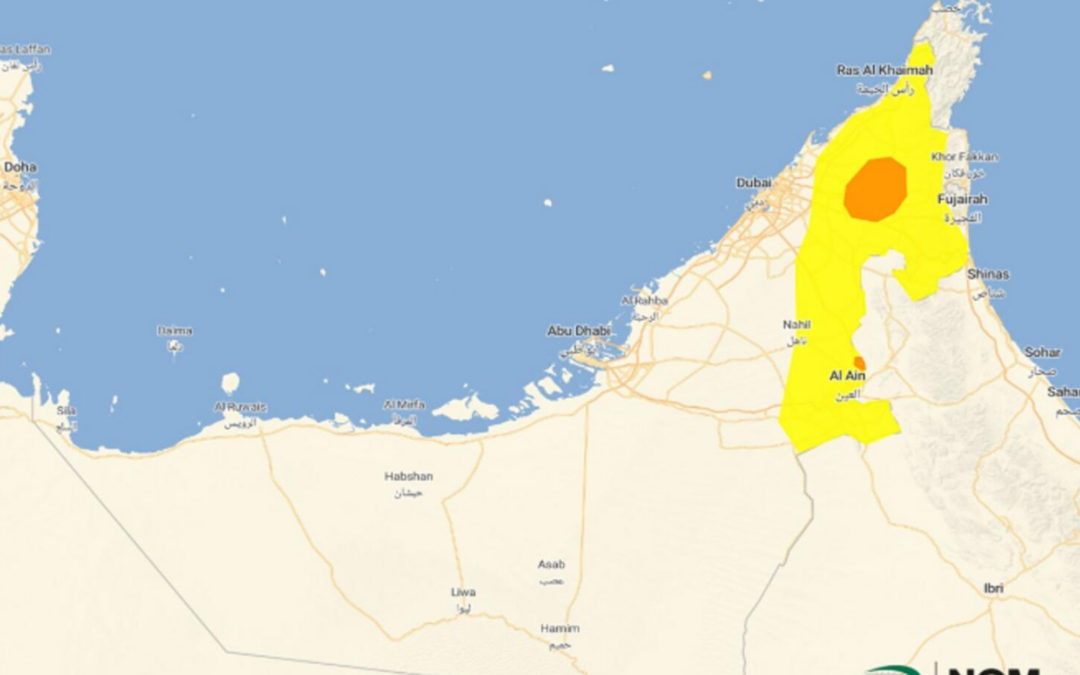 UAE Experiences Severe Weather As Wadis Overflow; Orange Alert Issued