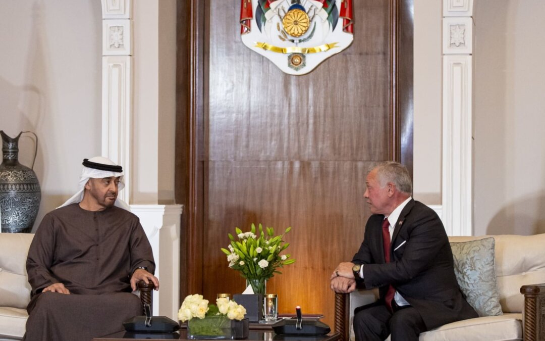 UAE President, King Of Jordan Discuss Bilateral Relations, Regional Developments